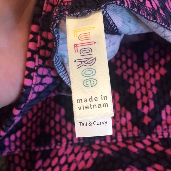 TC NWOT LuLaRoe Leggings G04 3429 - Picture 3 of 3